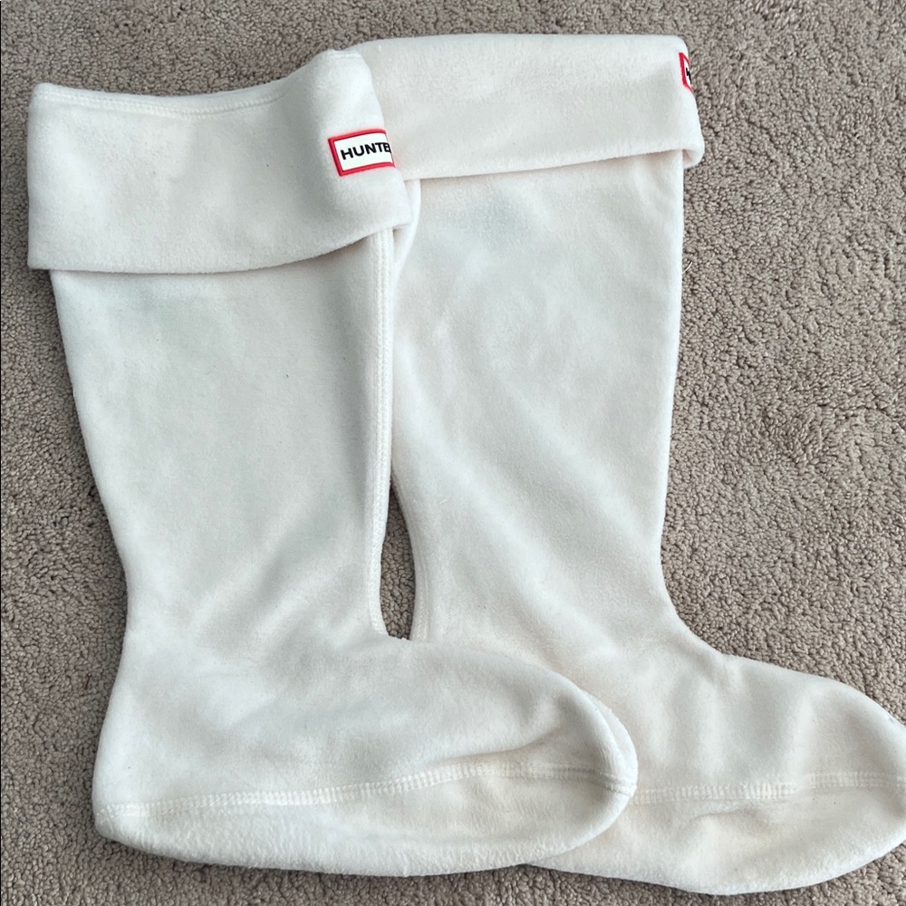 Hunter Ivory Fleece Boot Liners